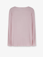 Max Mara Women's Mxp Mitico Stretch Silk Shirt Pink, view 2