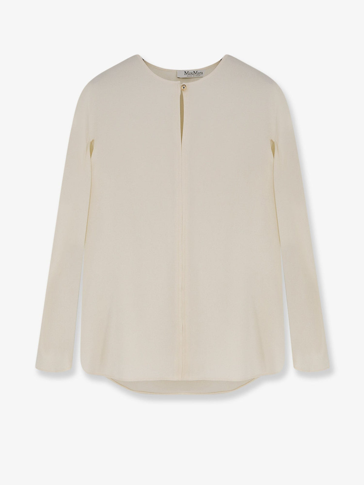 Max Mara Women's Mxpmitico Stretch Silk Shirt White