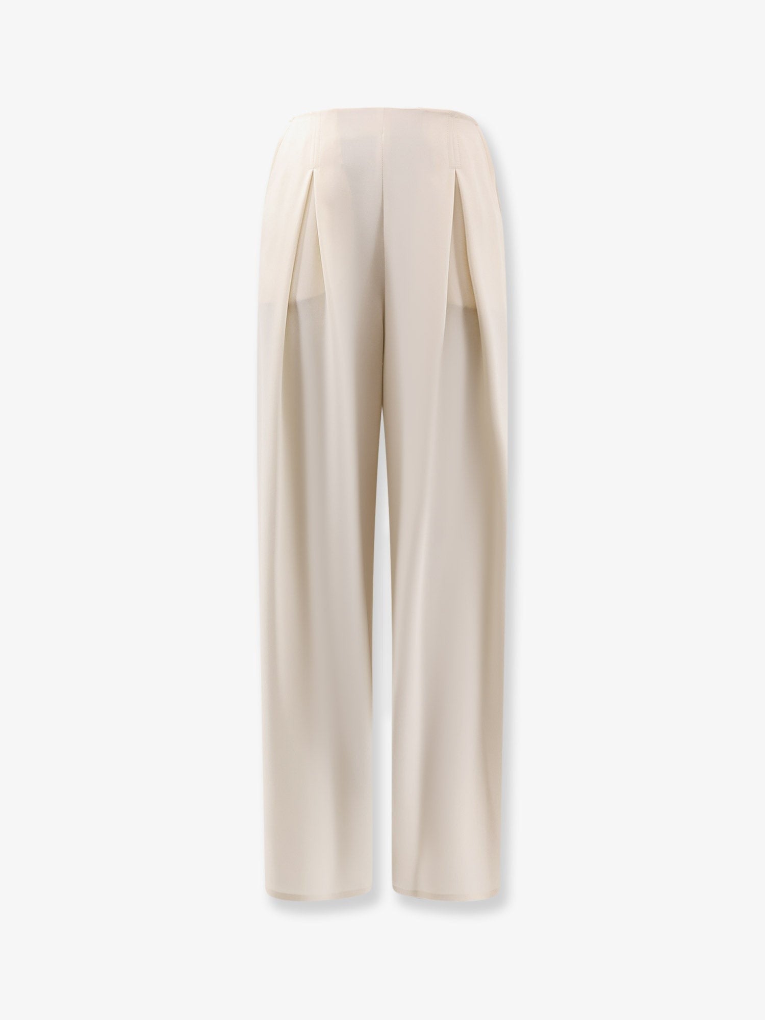 Max Mara Women's Mxppalude Silk Trousers White