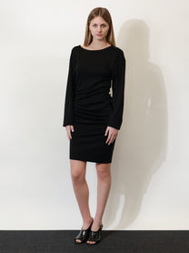 Max Mara Women's Mxpumido Virgin Wool Dress Black, view 2