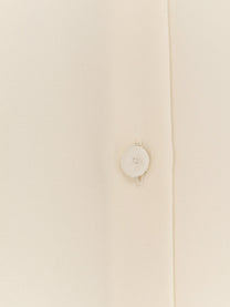 Max Mara Women's Mxpvoliera Stretch Silk Shirt White