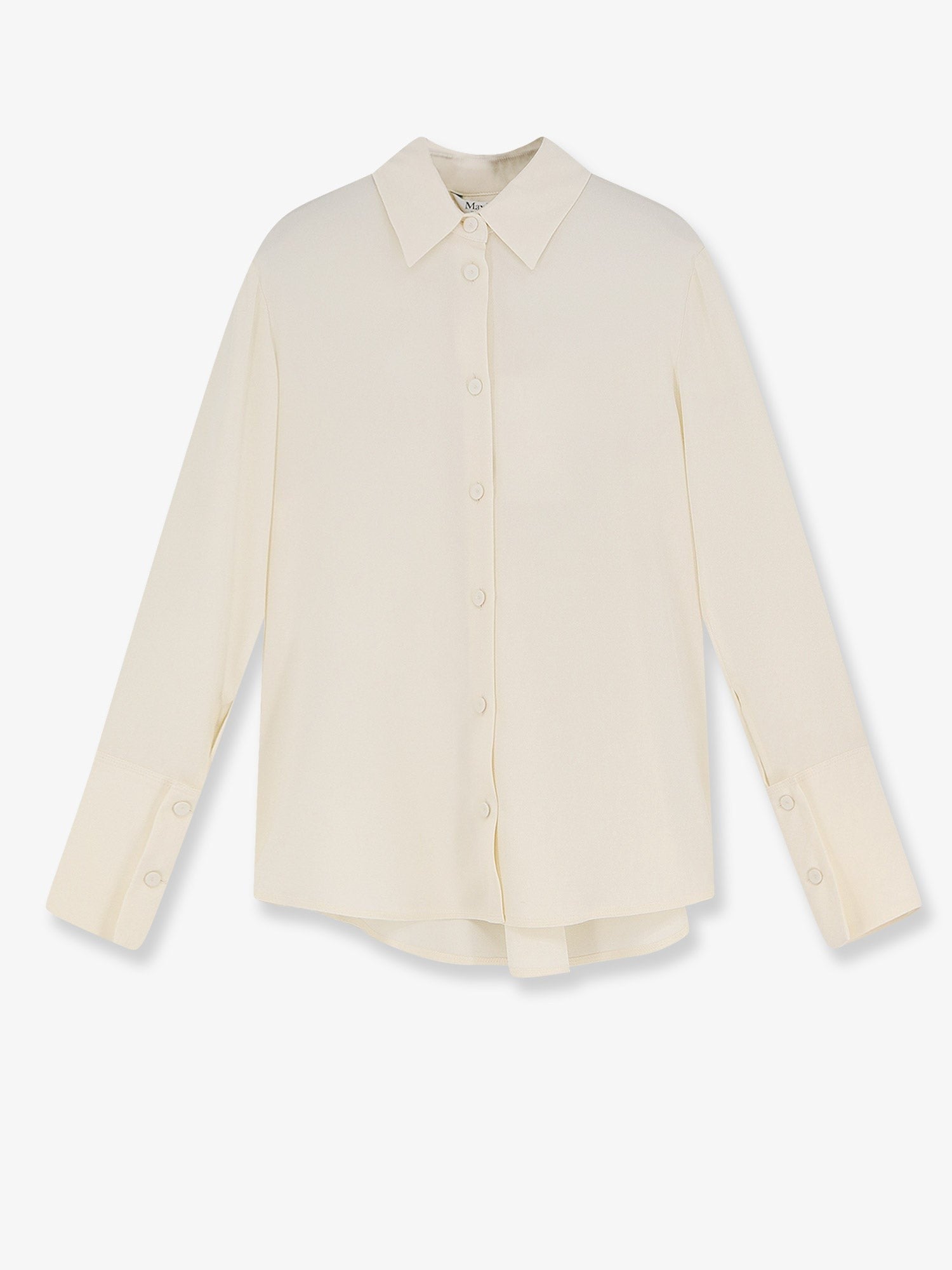 Max Mara Women's Mxpvoliera Stretch Silk Shirt White