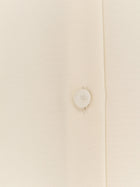 Max Mara Women's Mxpvoliera Stretch Silk Shirt White, view 3