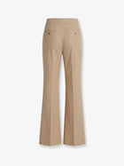 Max Mara Women's Mxsbig Linen Trousers Beige, view 4