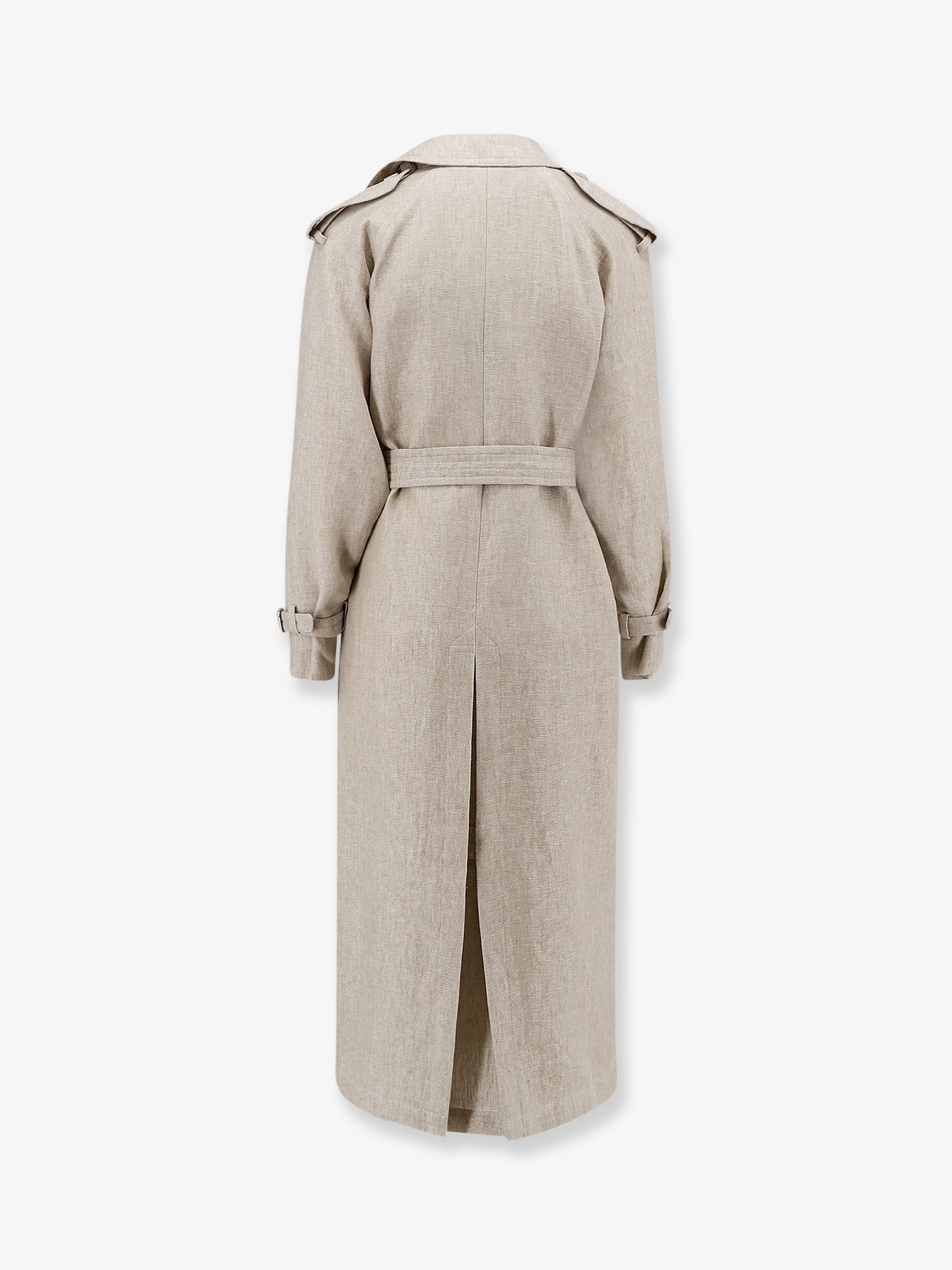 Max Mara Women's Mxspedaggi Linen Trench Beige
