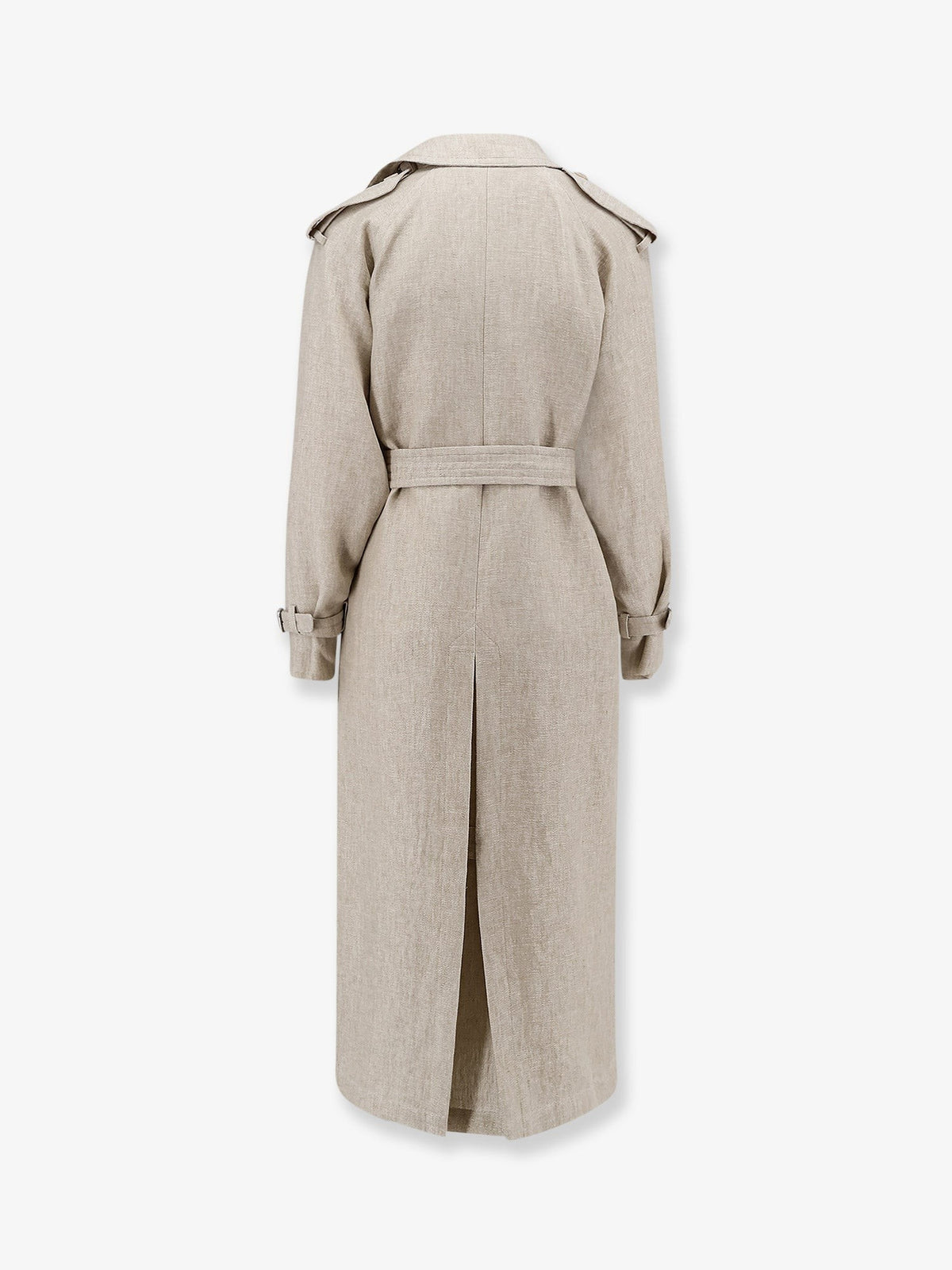 Max Mara Women's Mxspedaggi Linen Trench Beige, view 2