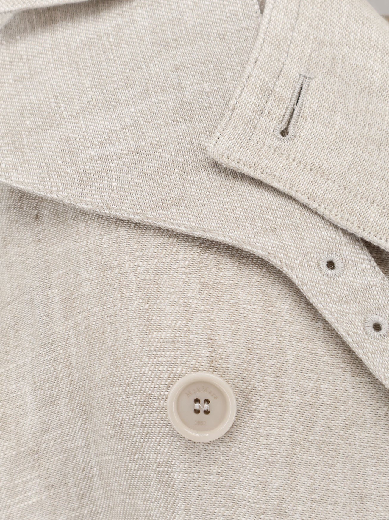Max Mara Women's Mxspedaggi Linen Trench Beige