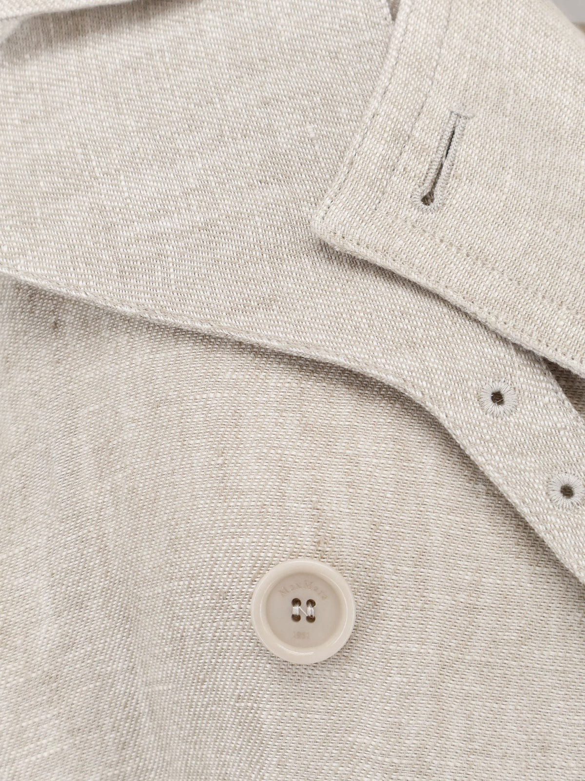 Max Mara Women's Mxspedaggi Linen Trench Beige, view 3