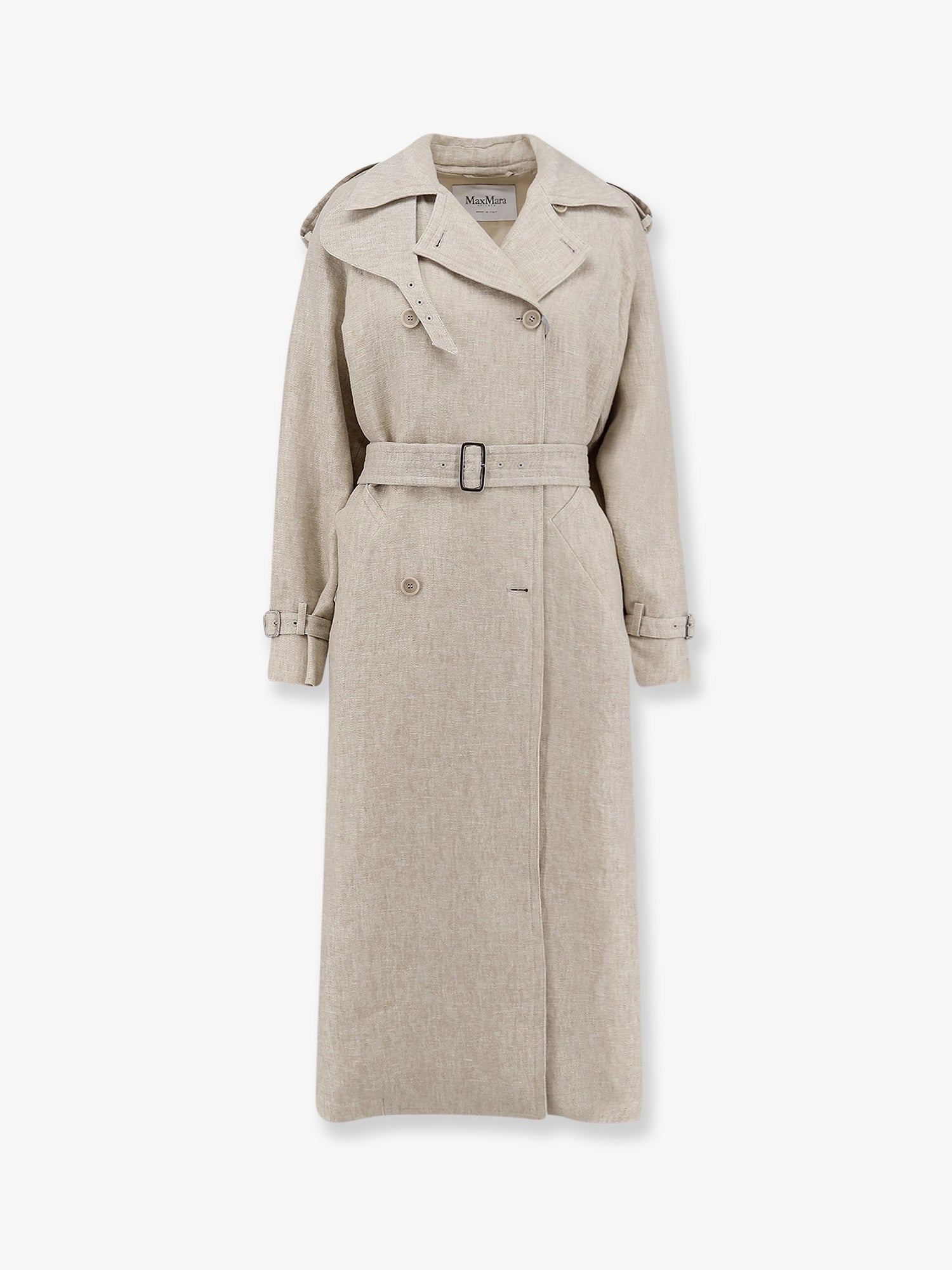 Max Mara Women's Mxspedaggi Linen Trench Beige