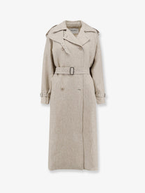 Max Mara Women's Mxspedaggi Linen Trench Beige