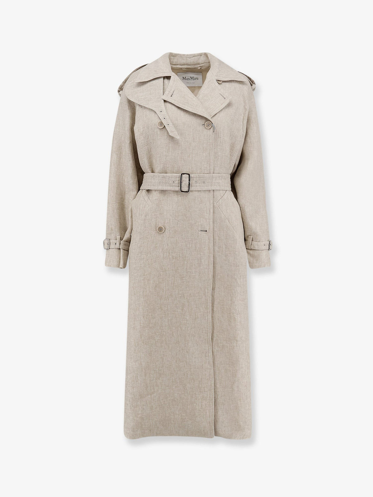 Max Mara Women's Mxspedaggi Linen Trench Beige