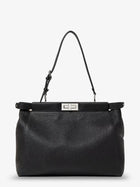 Fendi Men's My Peekaboo Large Leather Crossbody Bag Black