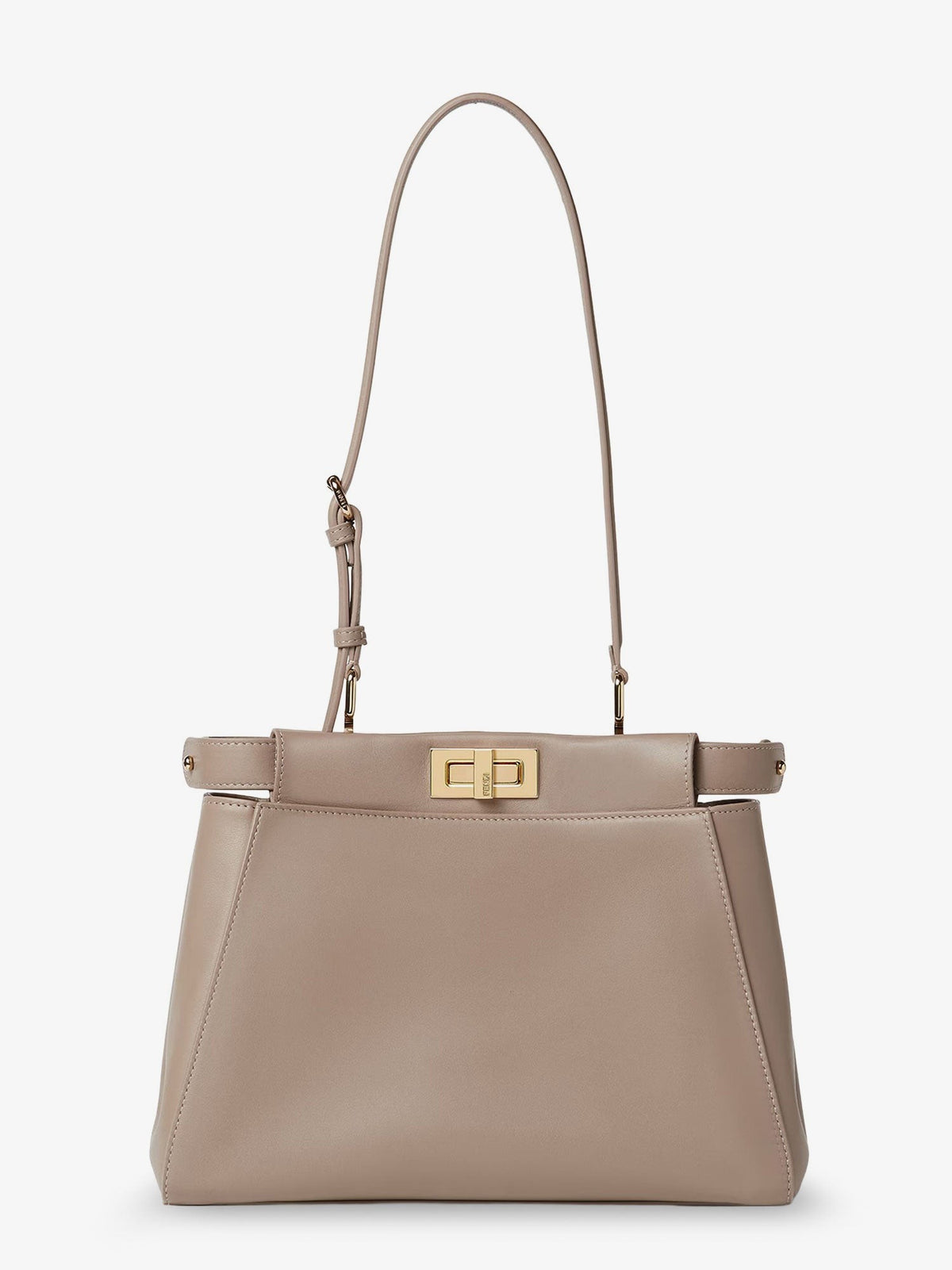 Fendi Women's My Peekanno Small Leather Shoulder Bag Gold