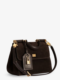 Dolce &amp; Gabbana Women's My Sicily Handbag in Suede Black