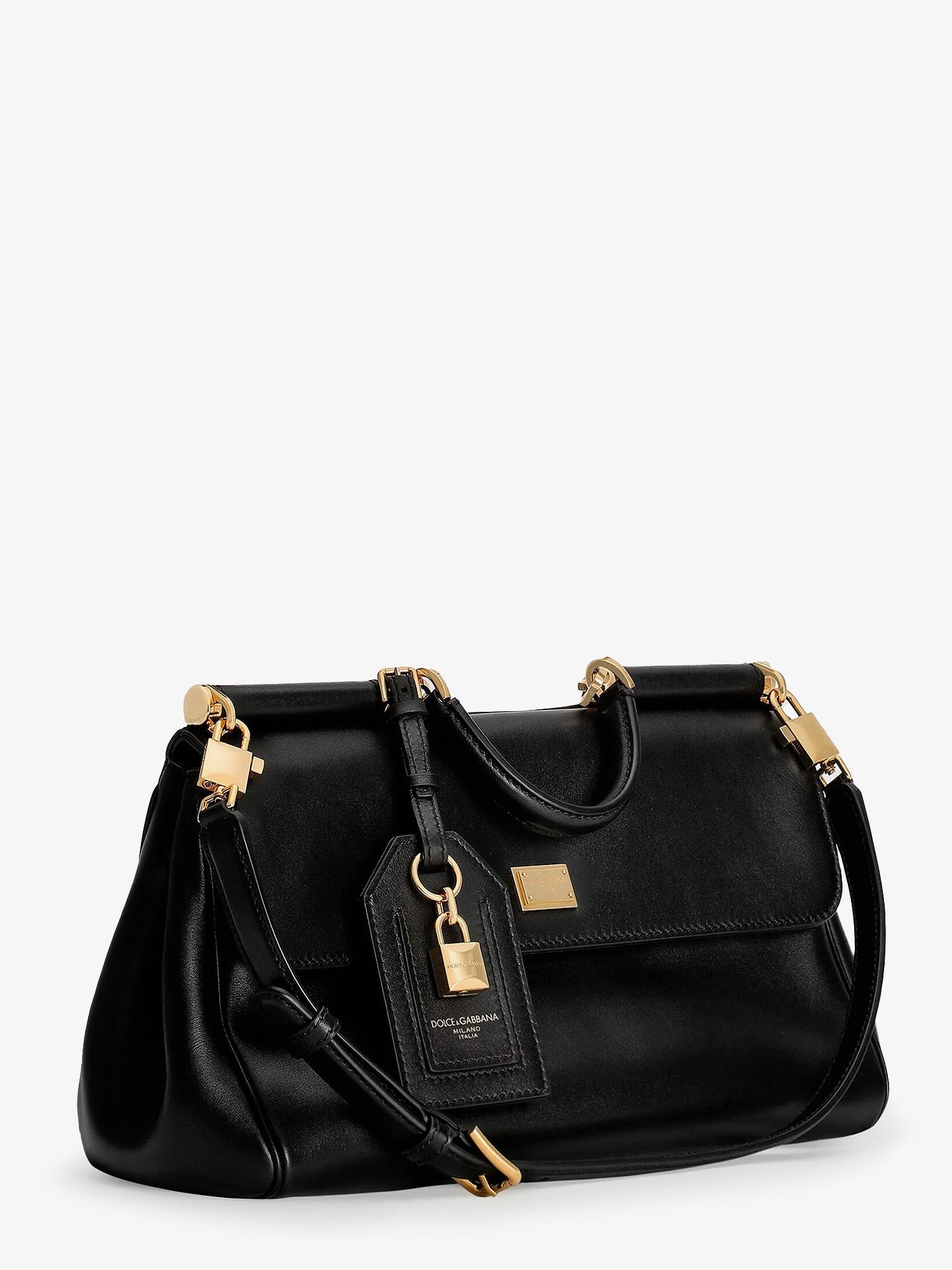 Dolce &amp; Gabbana Women's My Sicily Leather Crossbody Bag Black