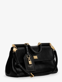 Dolce &amp; Gabbana Women's My Sicily Leather Crossbody Bag Black