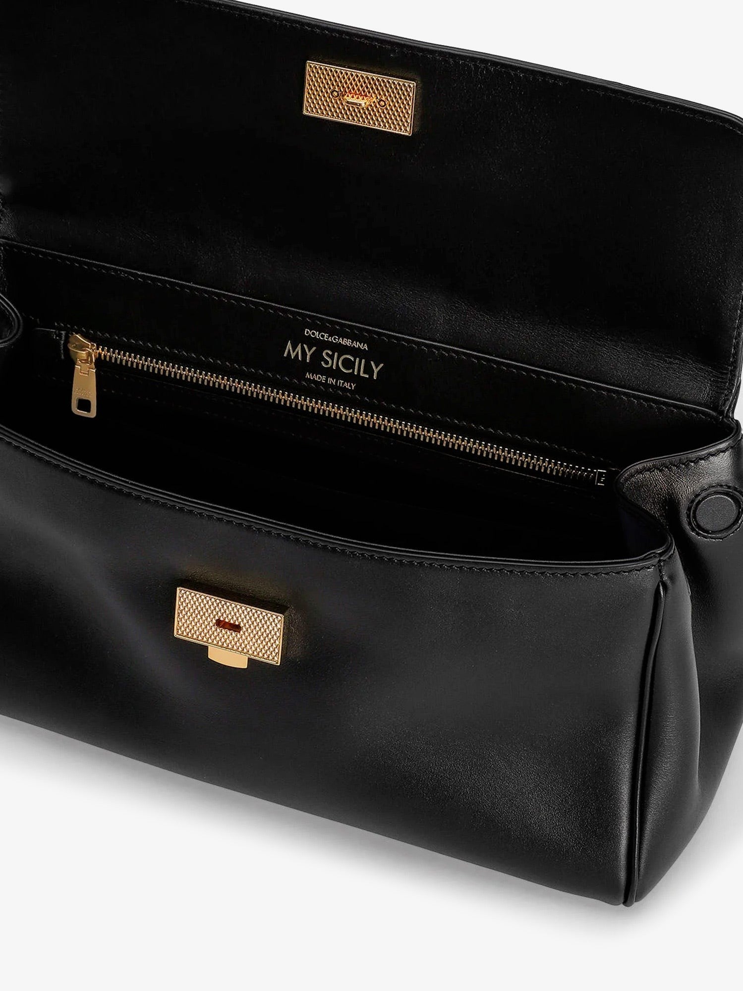 Dolce &amp; Gabbana Women's My Sicily Leather Crossbody Bag Black