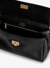 Dolce &amp; Gabbana Women's My Sicily Leather Crossbody Bag Black