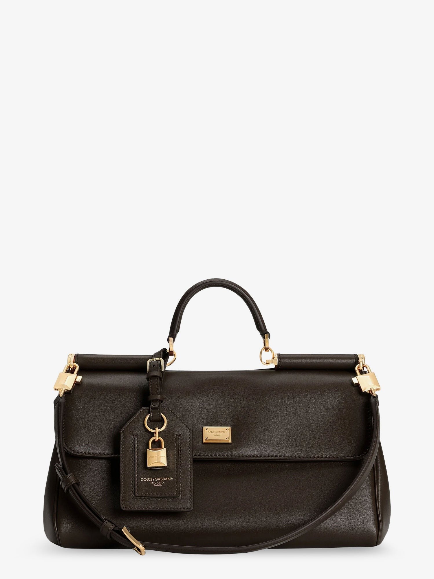Dolce &amp; Gabbana Women's My Sicily Leather Crossbody Bag Gold