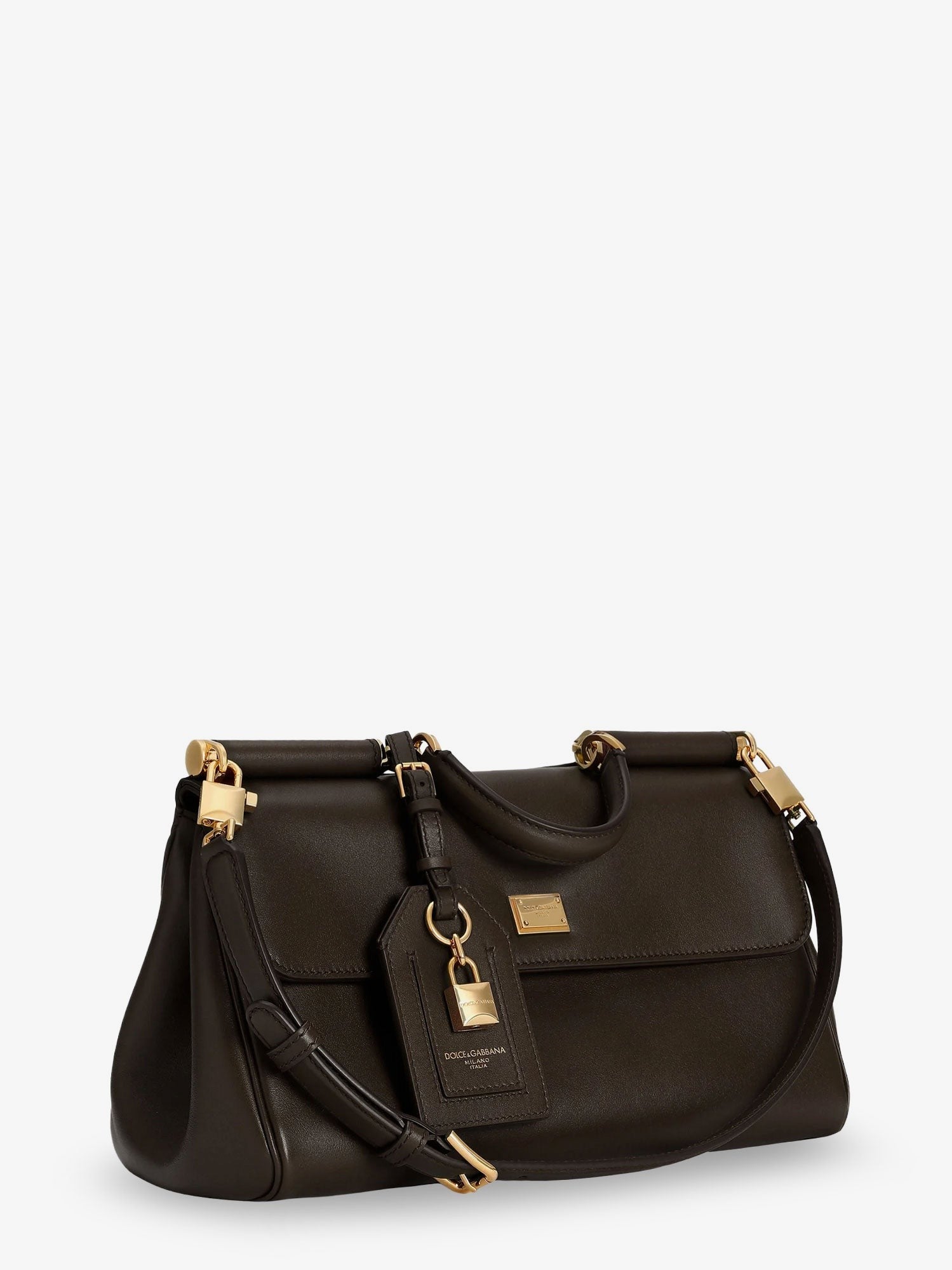 Dolce &amp; Gabbana Women's My Sicily Leather Crossbody Bag Gold