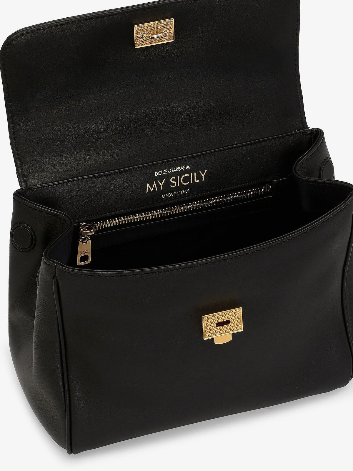 Dolce &amp; Gabbana Women's My Sicily Leather Handbag Black, view 5