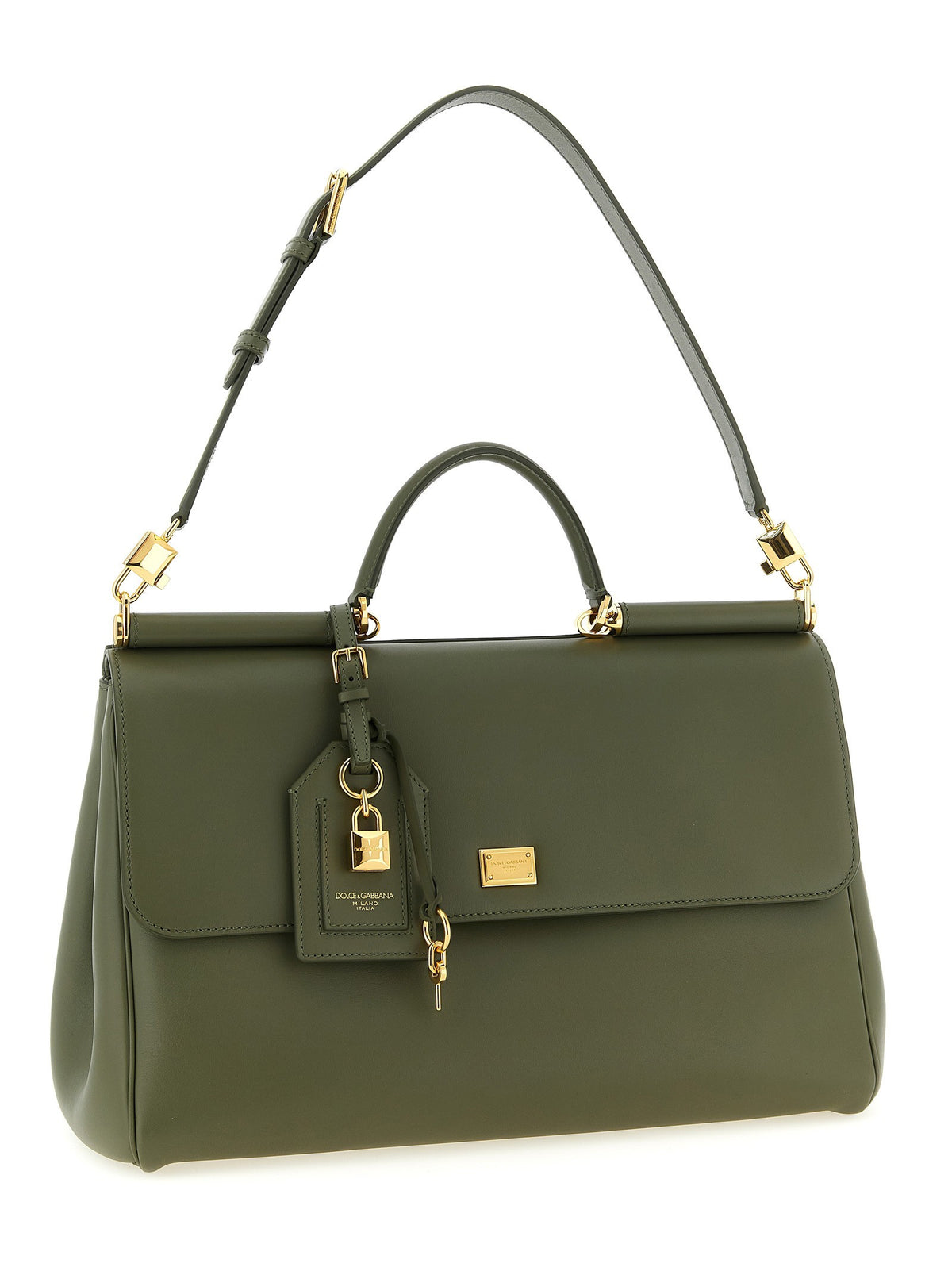Dolce &amp; Gabbana My Sicily Maxi Handbag Green, view 3
