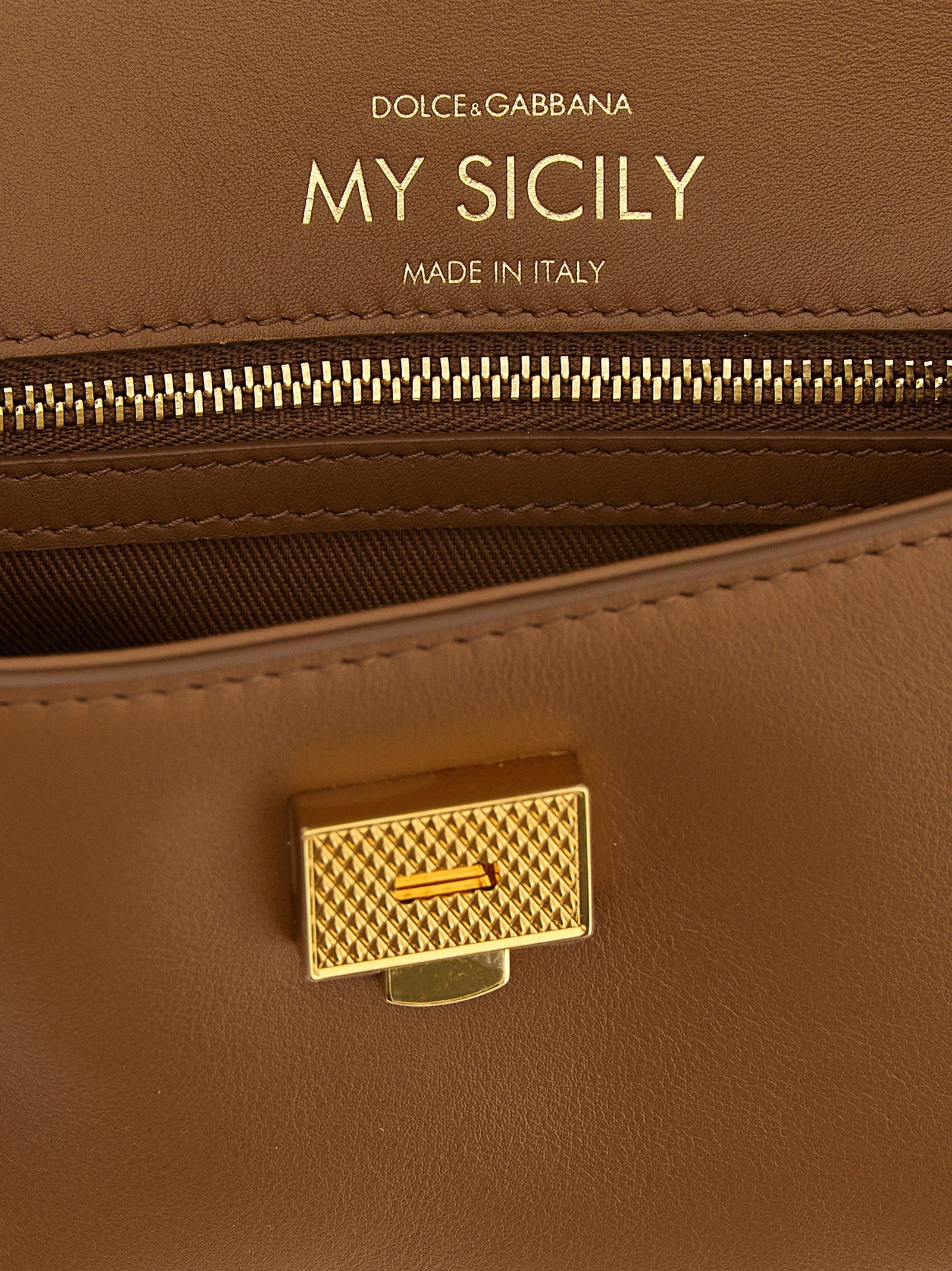 Dolce &amp; Gabbana My Sicily Mini Handbag Brown