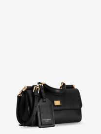 Dolce &amp; Gabbana Women's My Sicily Mini Leather Handbag Black
