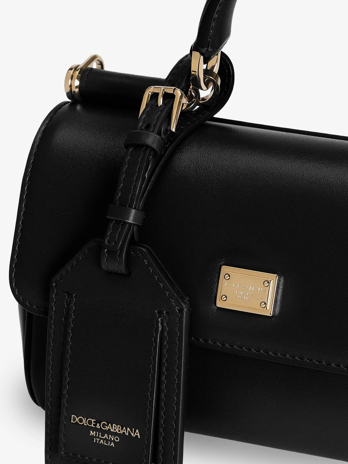 Dolce &amp; Gabbana Women's My Sicily Mini Leather Handbag Black
