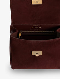 Dolce &amp; Gabbana Women's My Sicily Suede Handbag Red