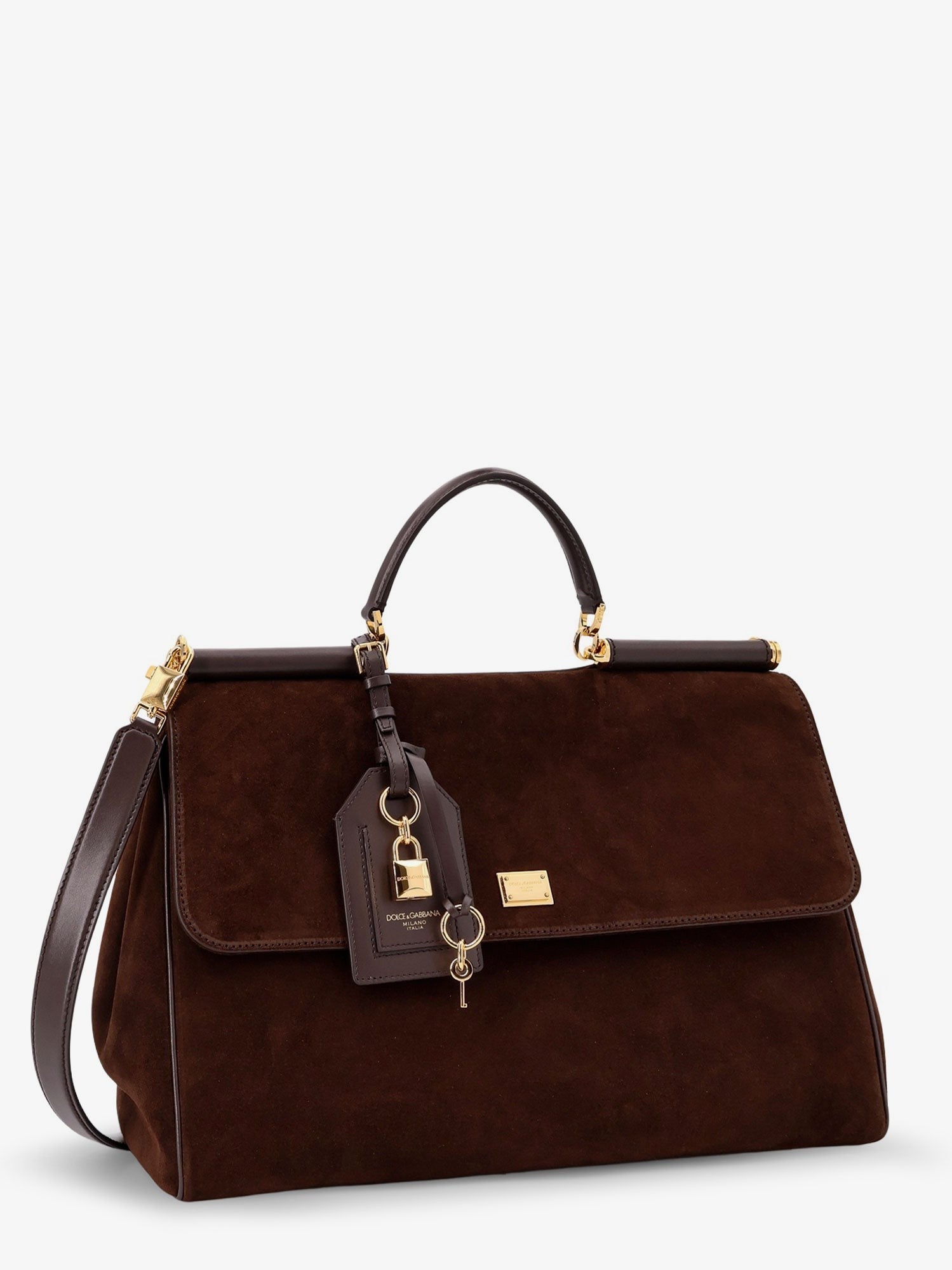 Dolce &amp; Gabbana Women's My Sicily Suede Handbag Black