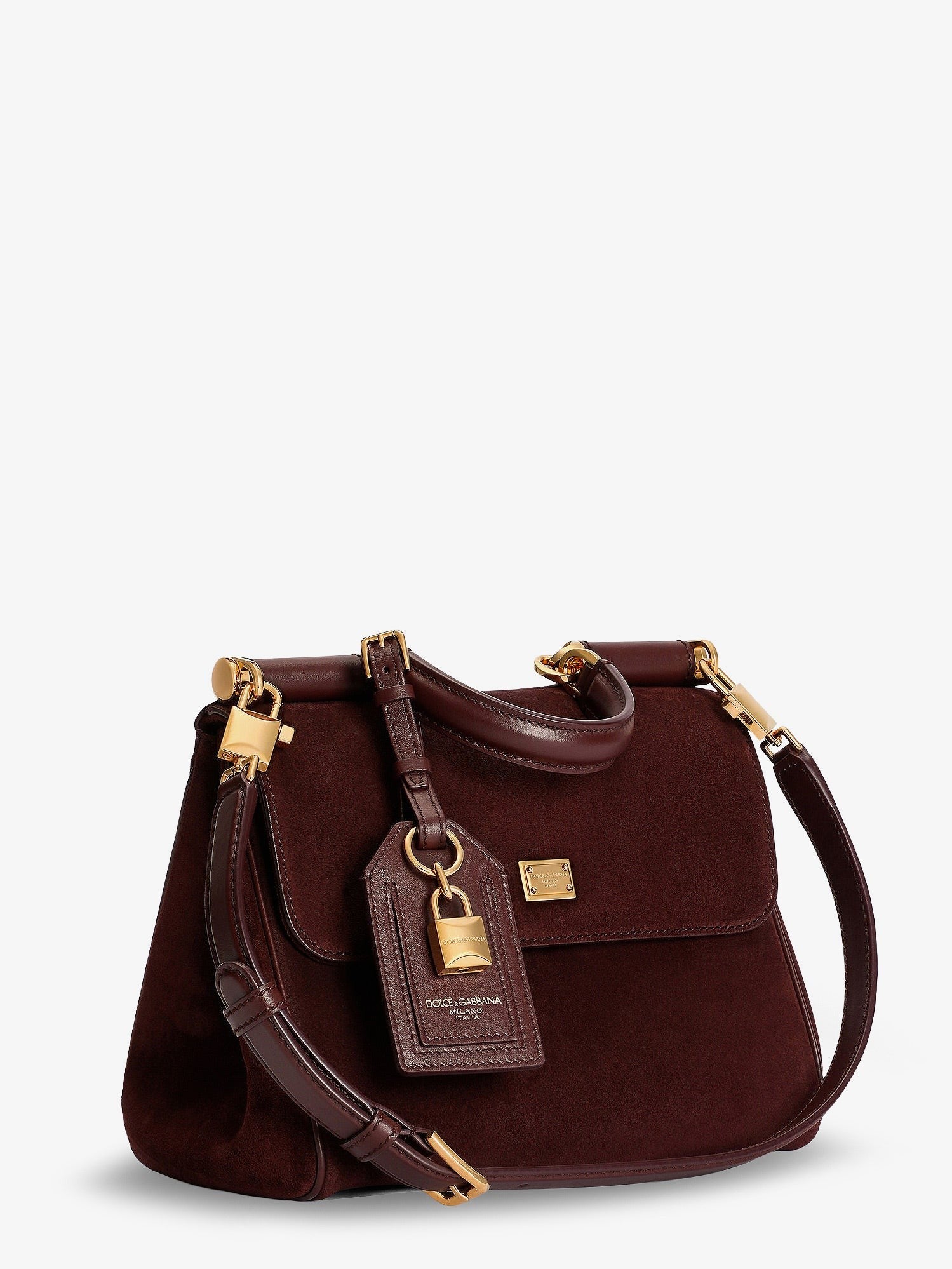 Dolce &amp; Gabbana Women's My Sicily Suede Handbag Red
