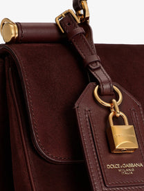 Dolce &amp; Gabbana Women's My Sicily Suede Handbag Red