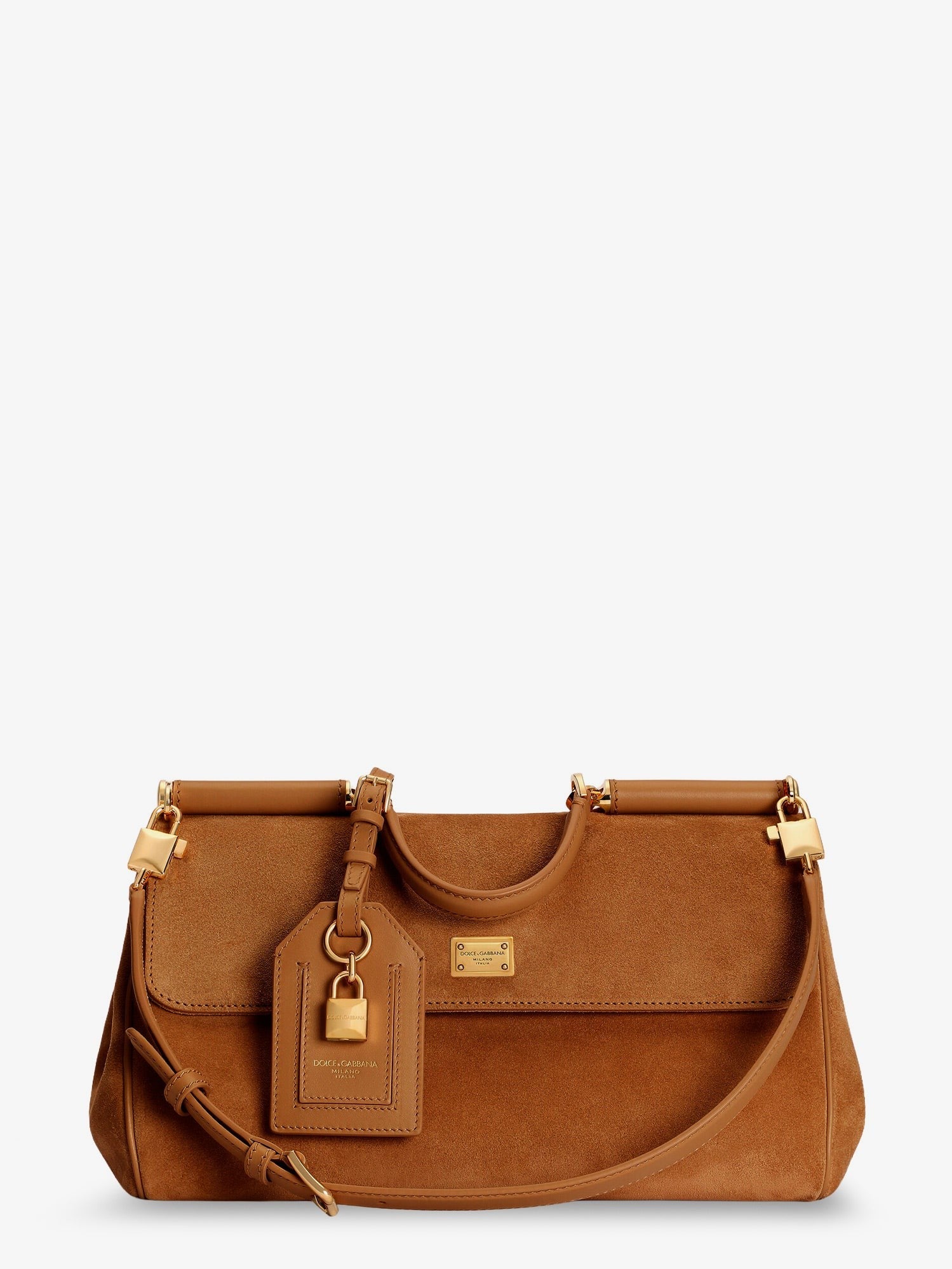 Dolce &amp; Gabbana Women's My Sicily Suede Shoulder Bag Beige