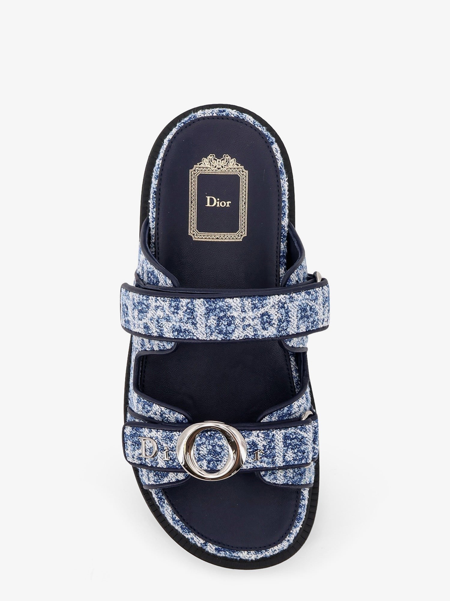 Dior Women's Mydior Dioriviera Denim Sandals Blue