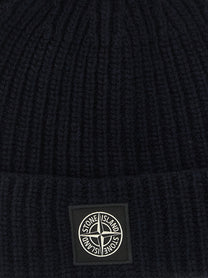 Stone Island Men's Geelong Virgin Wool Hat Blue