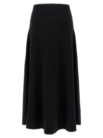 extreme cashmere Ease Skirt Black