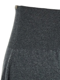 extreme cashmere Ease Skirt Grey