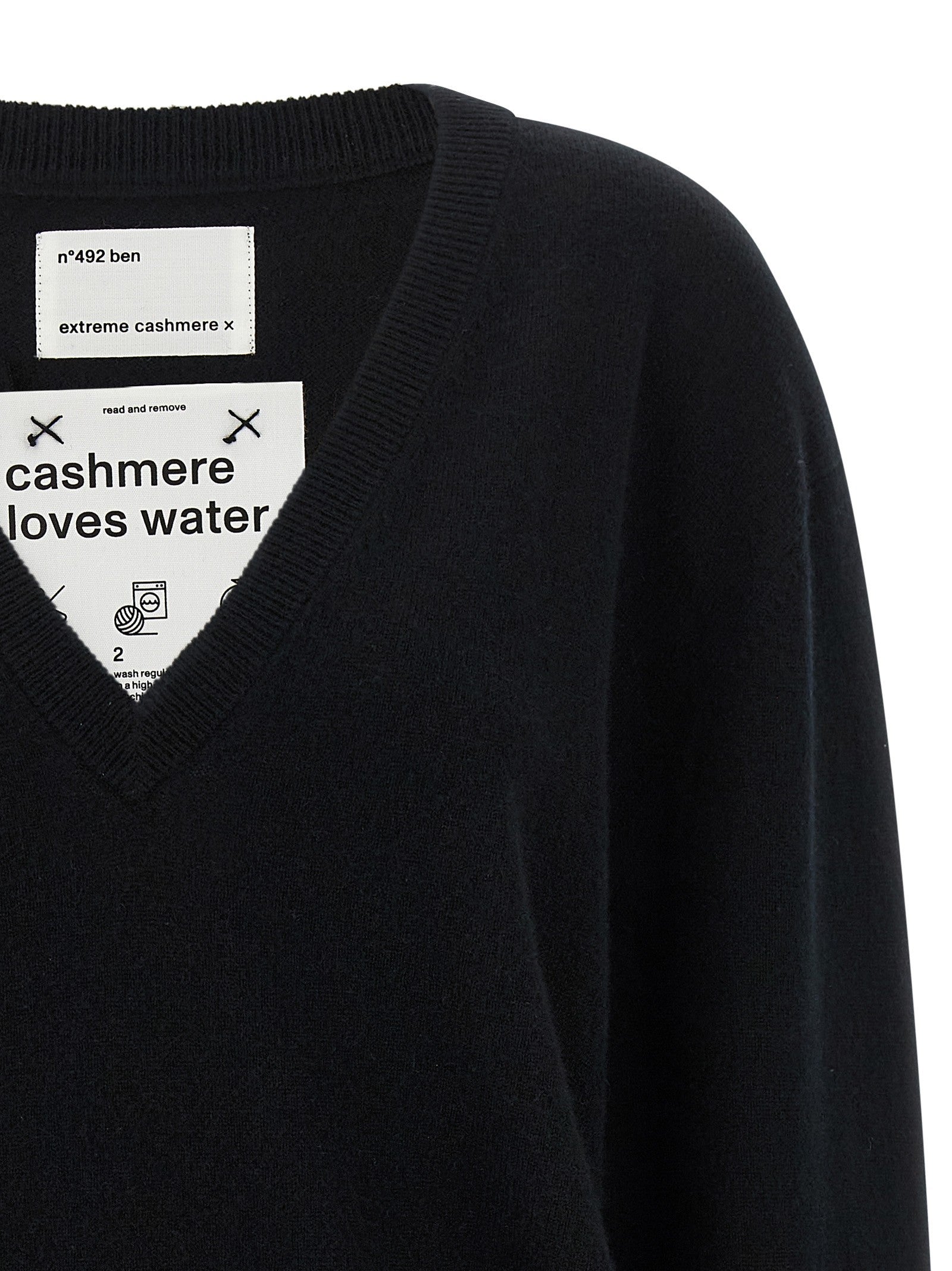 extreme cashmere Ben Sweater Black