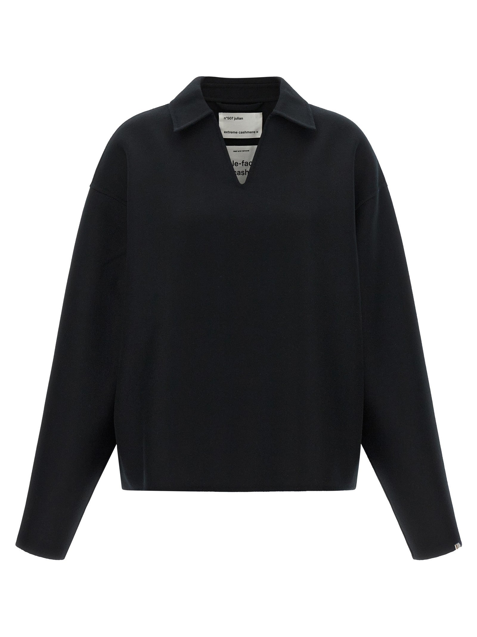 extreme cashmere Julian Blouse Black