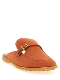 Tod's Nabuk Sabots Orange