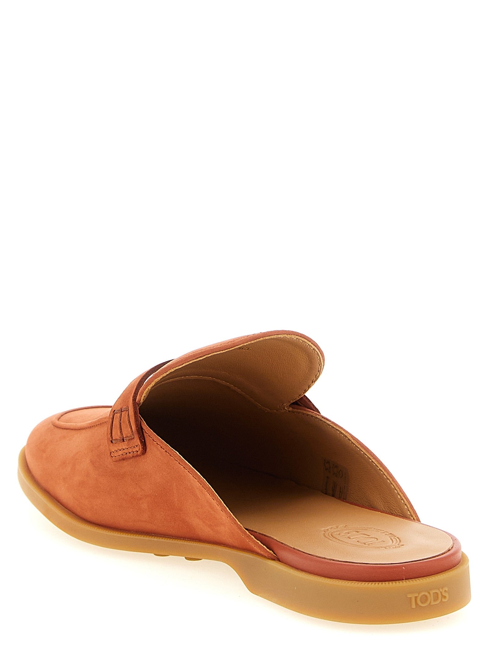Tod's Nabuk Sabots Orange