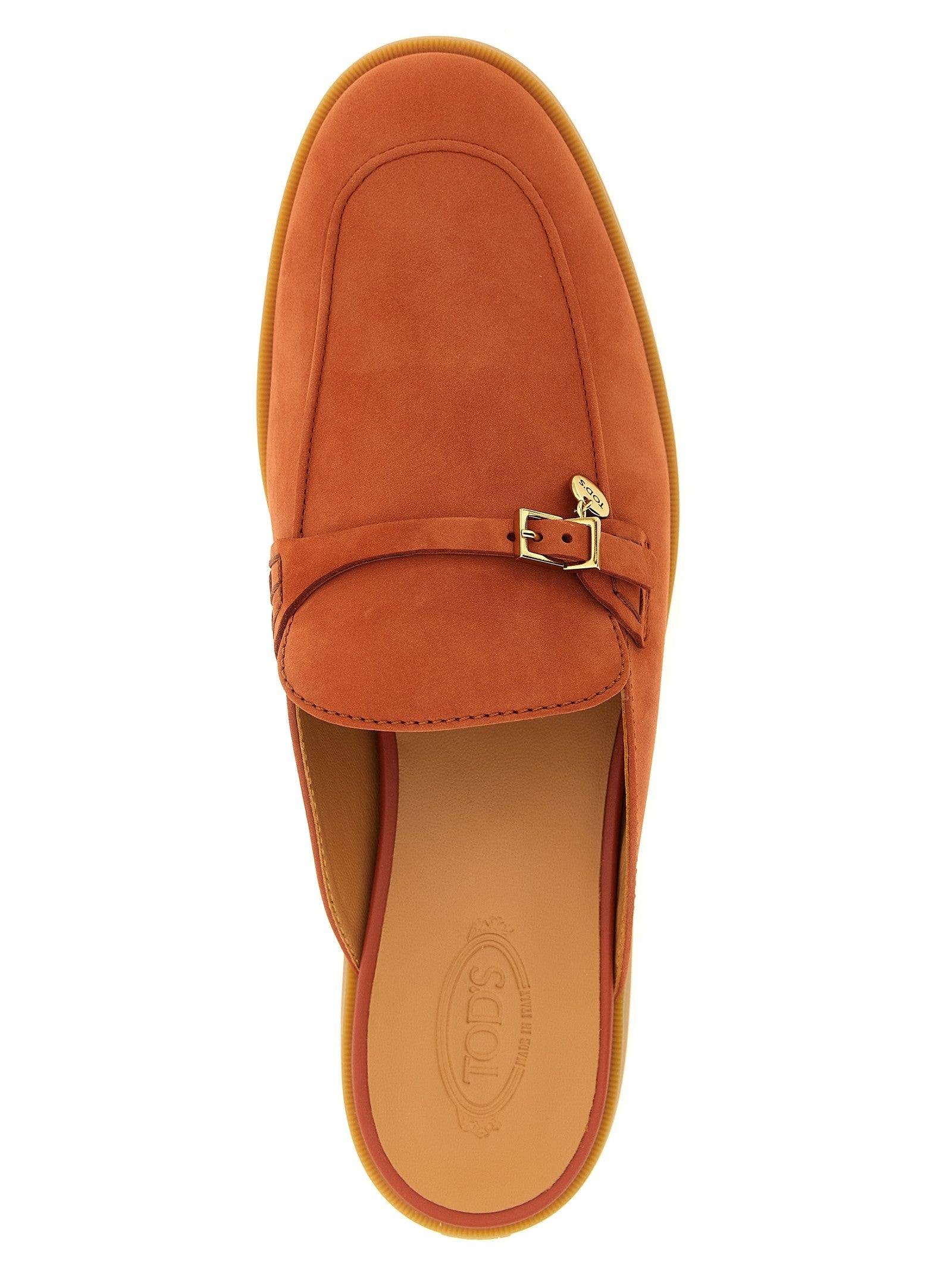Tod's Nabuk Sabots Orange