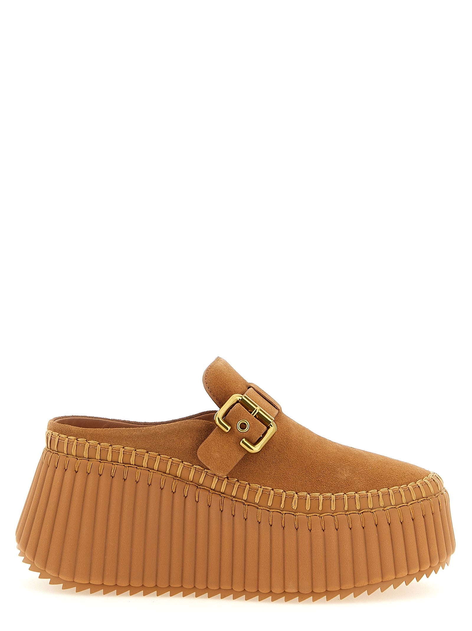 Chloé Nama Sabots Beige