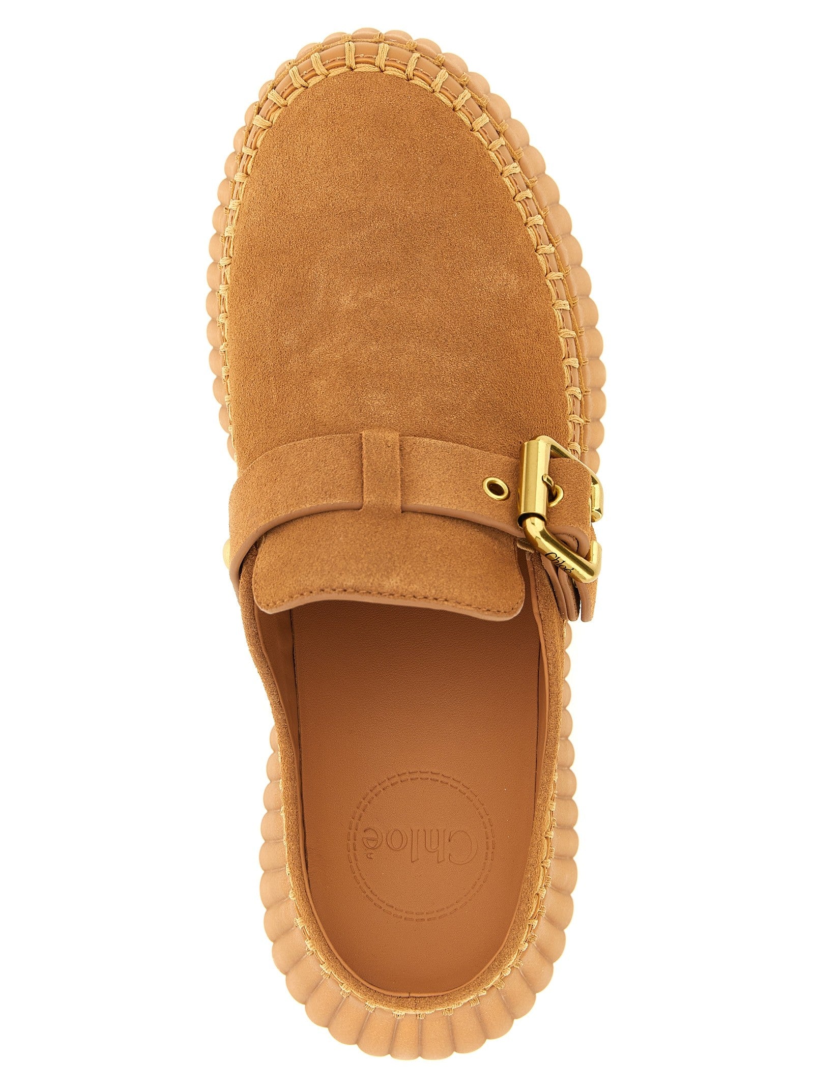 Chloé Nama Sabots Beige