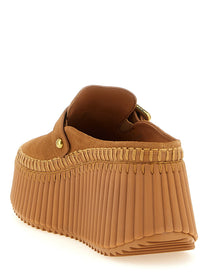 Chloé Nama Sabots Beige