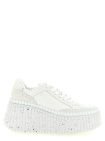 Chloé Nama Wedge Sneakers White
