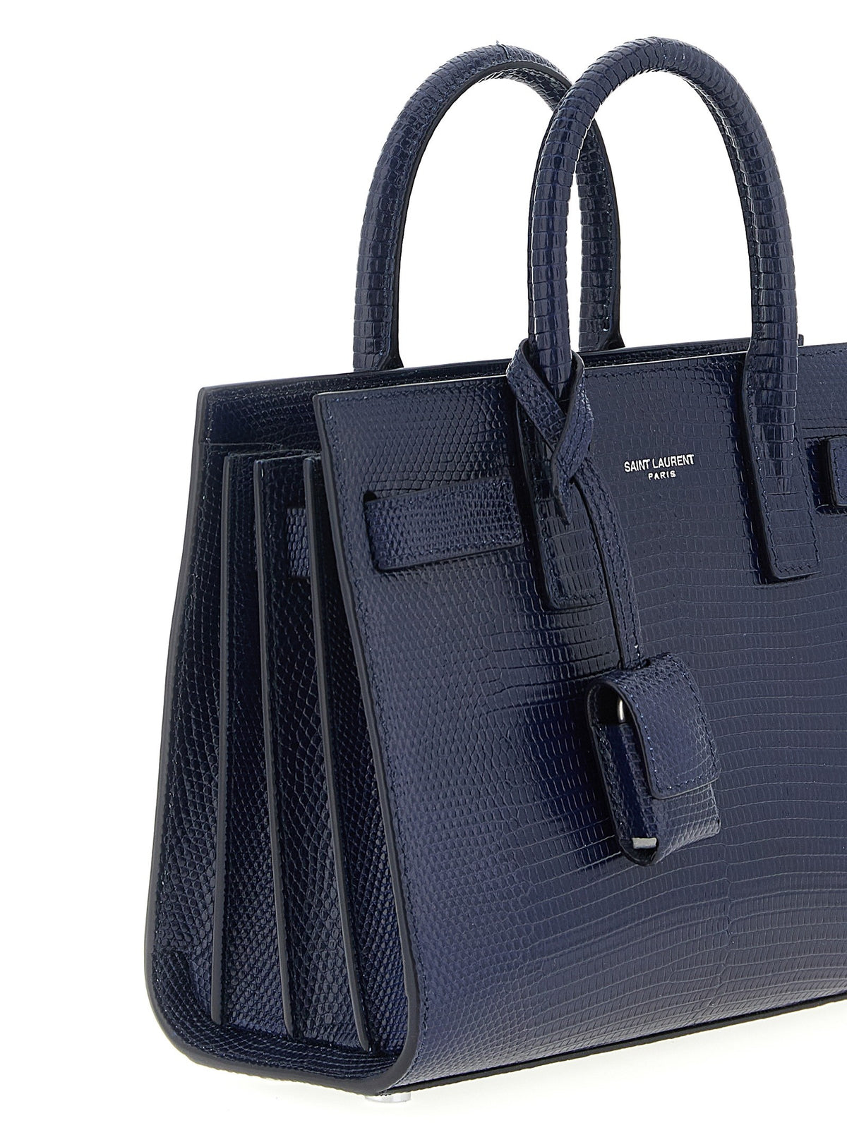 Saint Laurent Nano Sac De Jour Handbag Blue, view 3