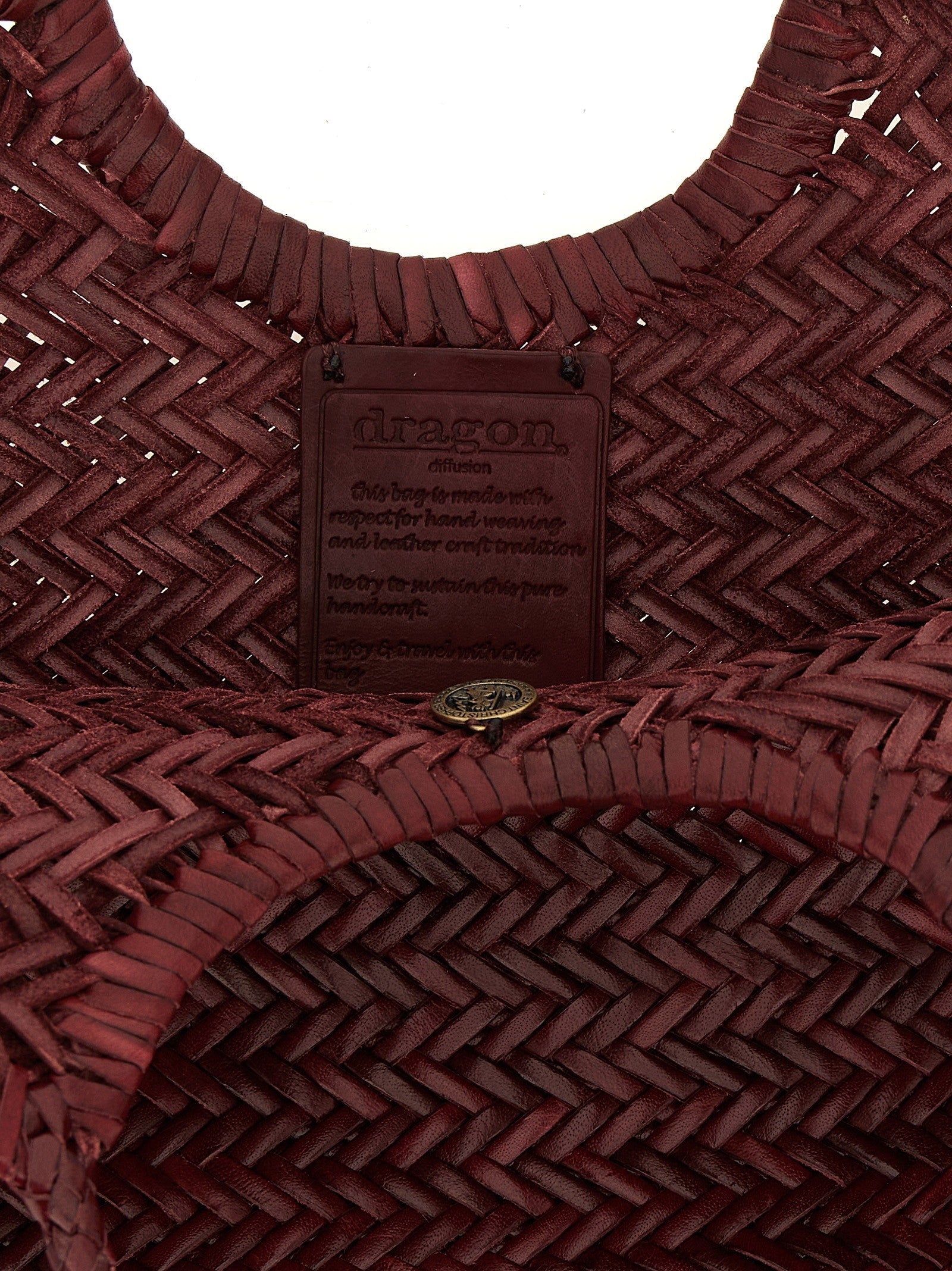 Dragon Diffusion Nantucket Basket Big Shoulder Bag Red