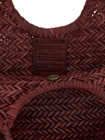 Dragon Diffusion Nantucket Basket Big Shoulder Bag Red